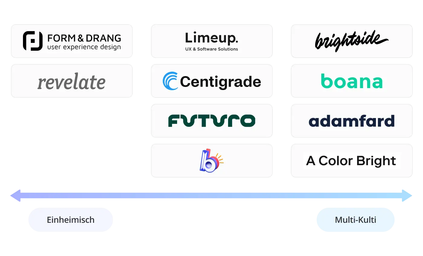ux-agenturen vergleich multikulturell