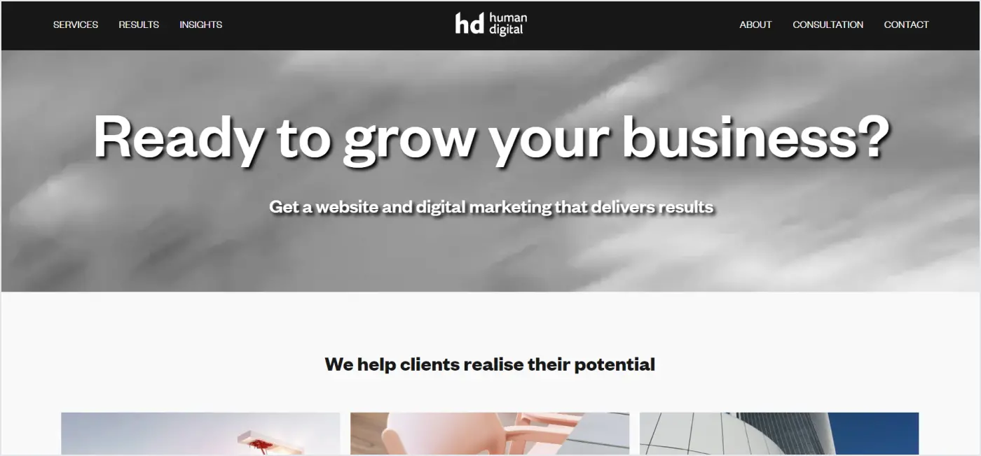 Human Digital marketing services for real estate