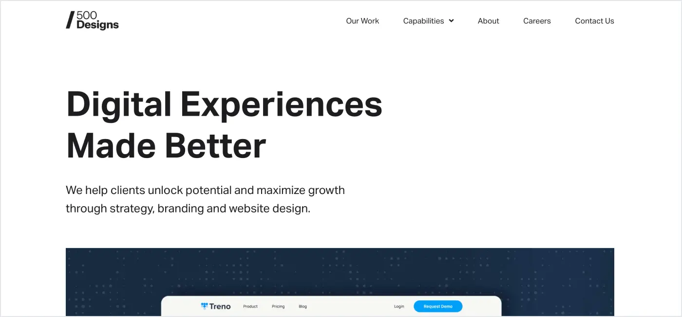 500 Designs branding in healthcare